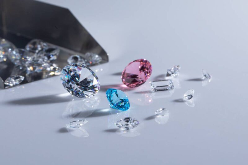 coloured diamonds