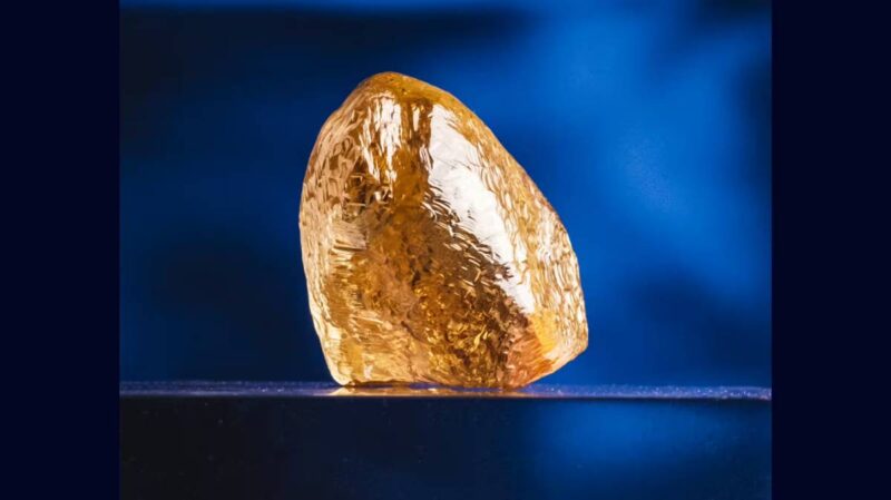 Large Yellow Diamond Unearthed from Rio Tinto’s Diavik Operation yellow diamond