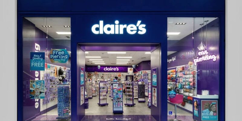 Claire’s Files for Second Bankruptcy Amid Tariff Pressures and Shifting Retail Landscape claire s storefront